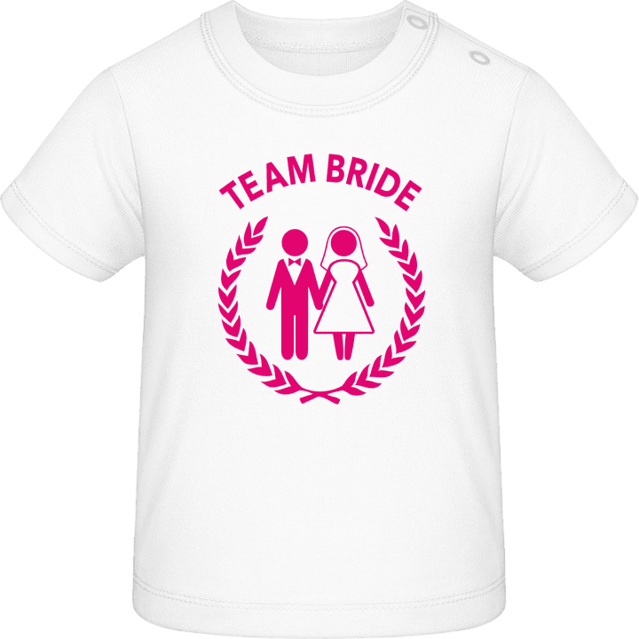 Team Bride Own Text Camiseta de bebé contain pic