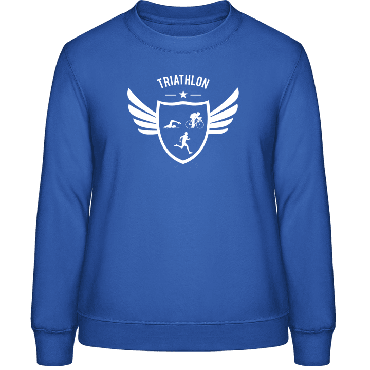 Triathlon Winged Frauen Sweatshirt contain pic