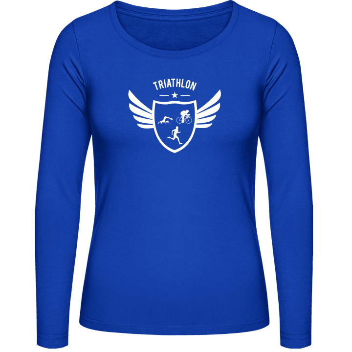 Triathlon Winged Vrouwen Lange Mouw Shirt contain pic