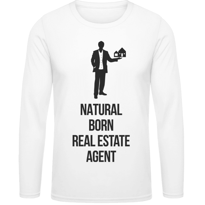 Natural Born Real Estate Agent T-shirt à manches longues contain pic