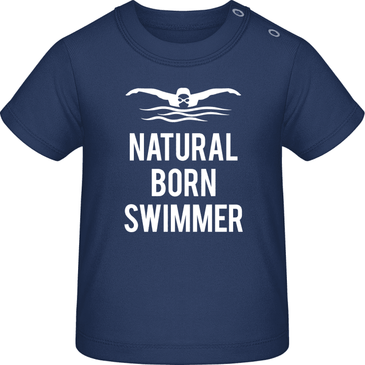 Natural Born Swimmer Baby T-skjorte contain pic