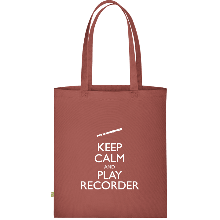 Keep Calm And Play Recorder Bolsa de tela contain pic