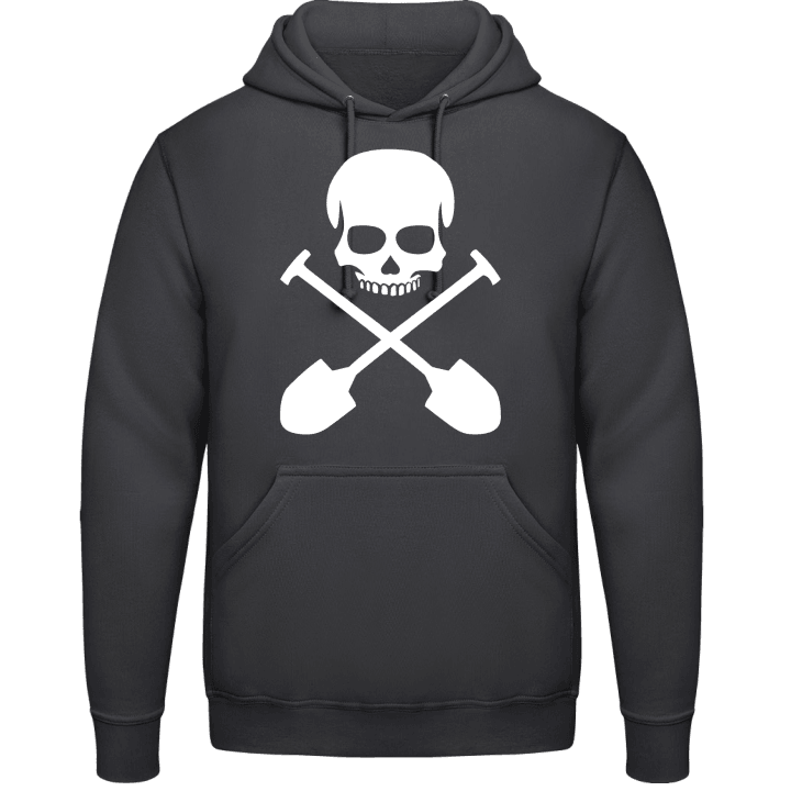 Shoveling Skull Hoodie contain pic