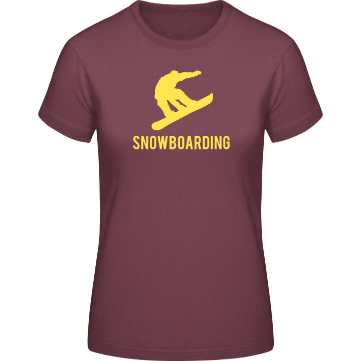 Snowboarding Frauen T-Shirt contain pic