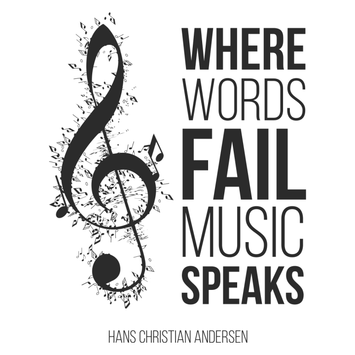 Where Words Fail Music Speaks T-Shirt 0 image