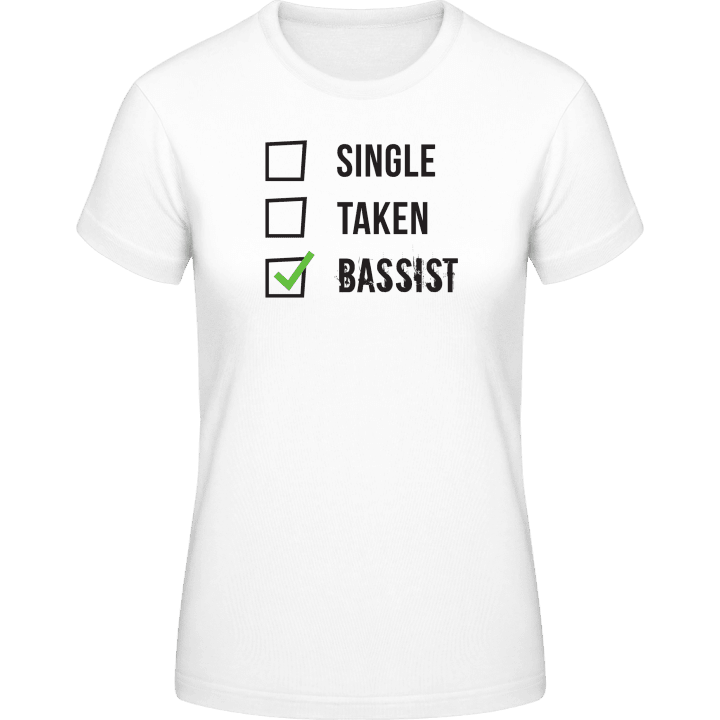 Single Taken Bassist T-shirt för kvinnor contain pic