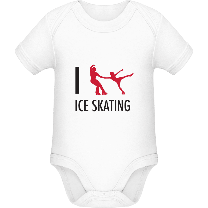 I Love Ice Skating Baby romper kostym contain pic