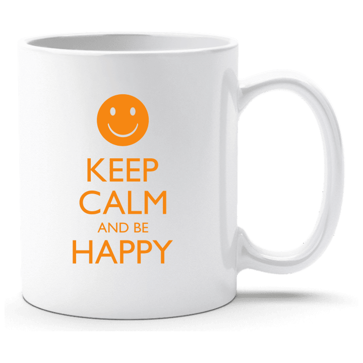 Keep Calm And Be Happy Taza contain pic