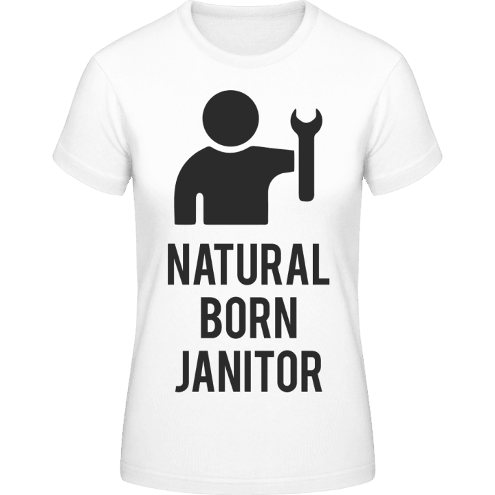 Natural Born Janitor Vrouwen T-shirt contain pic