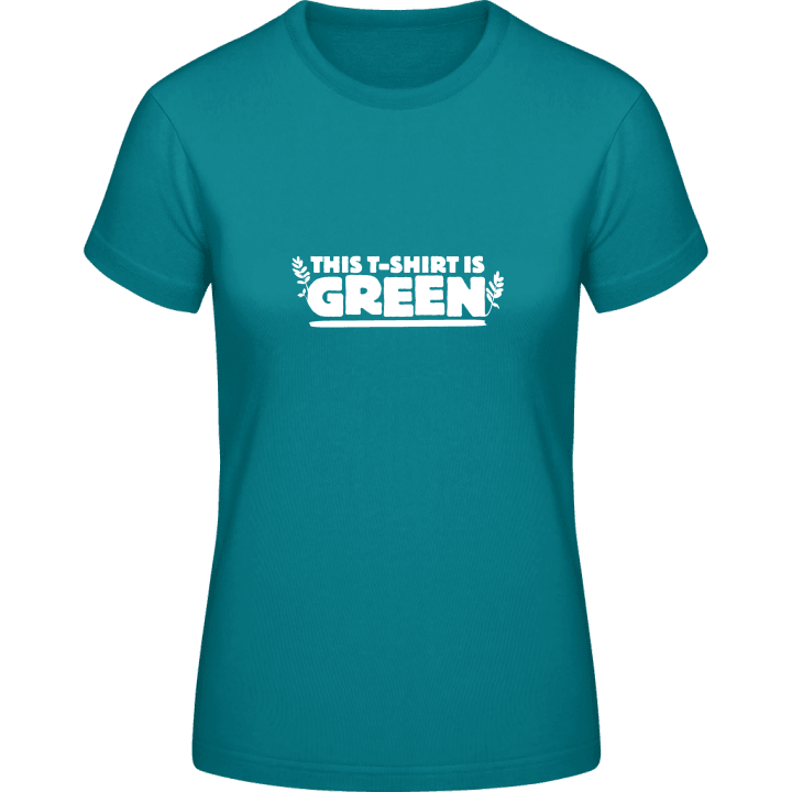 Green T-Shirt Camiseta de mujer contain pic