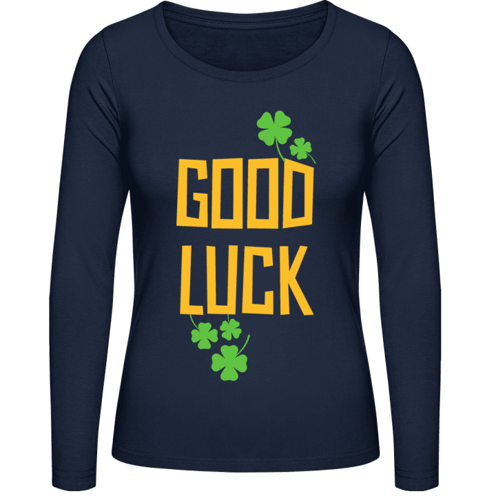 Good Luck Clover T-shirt à manches longues pour femmes contain pic