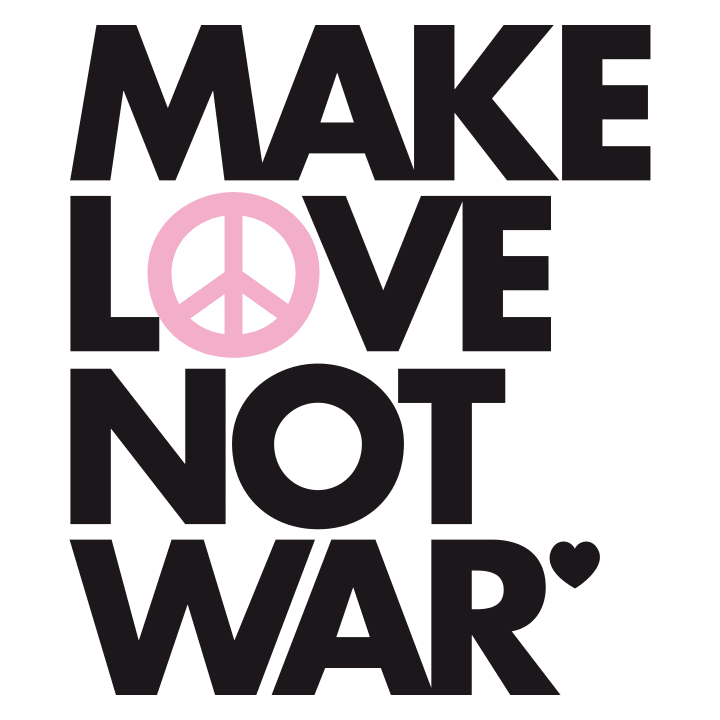 Make Love Not War Slogan Sweatshirt 0 image