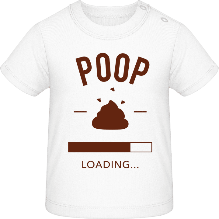 Poop loading Camiseta de bebé contain pic