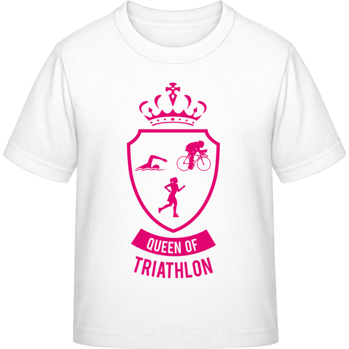 Queen Of Triathlon T-skjorte for barn contain pic