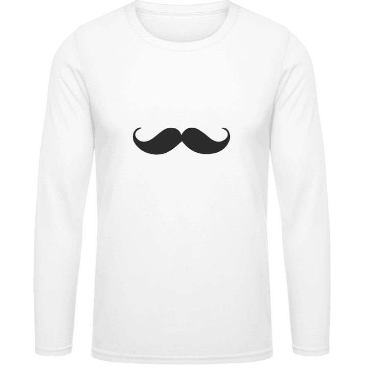 Mustache Retro T-shirt à manches longues contain pic