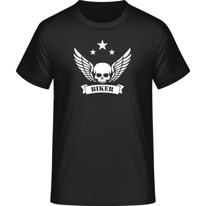 Biker Skull Winged T-Shirt 0 image