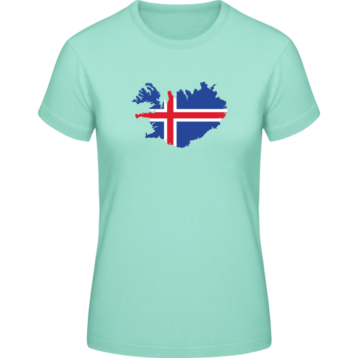 Iceland T-skjorte for kvinner contain pic