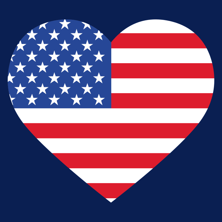 USA Heart Flag Langærmet skjorte til kvinder 0 image