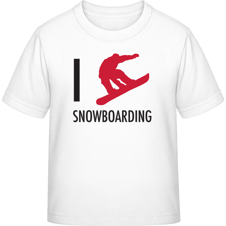 I Heart Snowboarding Maglietta per bambini contain pic