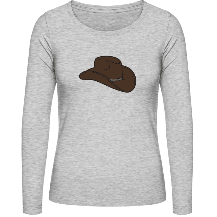 Cowboy Hat Illustration Frauen Langarmshirt 0 image