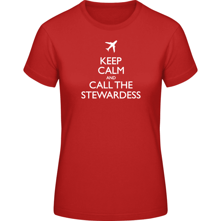 Keep Calm And Call The Stewardess T-shirt til kvinder 0 image