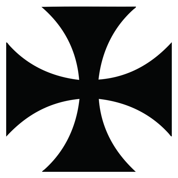 Knights Templar Cross Langærmet skjorte til kvinder 0 image