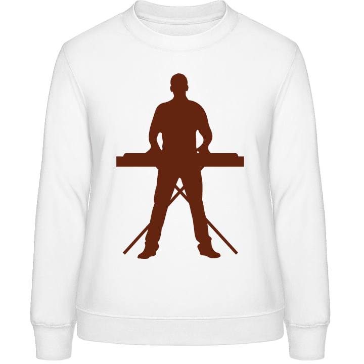 Keyboard Player Silhouette Sweatshirt för kvinnor contain pic