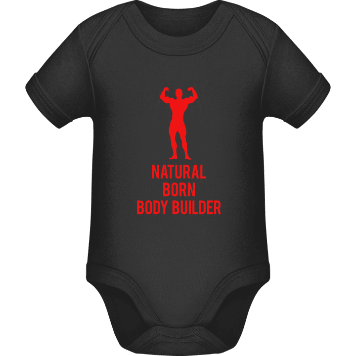 Natural Born Body Builder Baby Romper contain pic