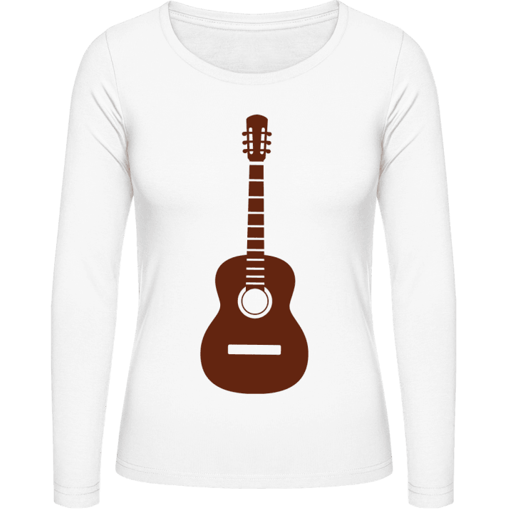 Classic Guitar T-shirt à manches longues pour femmes contain pic