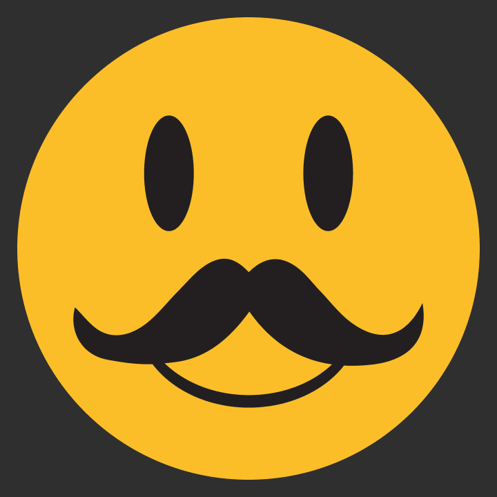 Mustache Smiley Stoffen tas 0 image