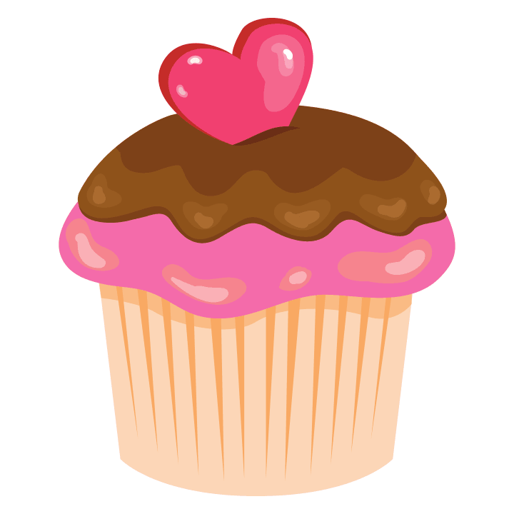 Cupcake Illustration Sweatshirt för kvinnor 0 image