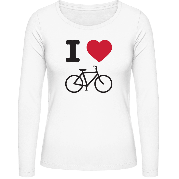 I Love Bicycle T-shirt à manches longues pour femmes contain pic