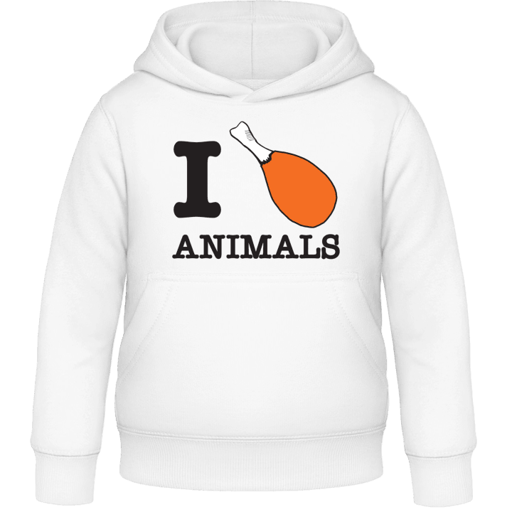I Heart Animals Kids Hoodie contain pic