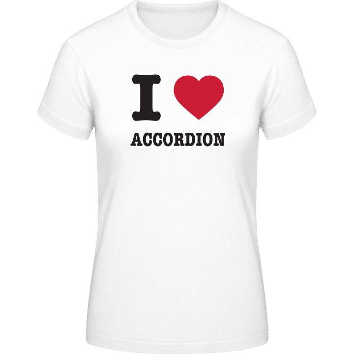 I Love Accordion T-shirt til kvinder 0 image