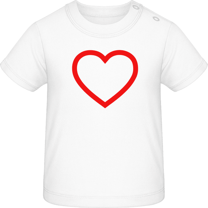 Heart Outline Baby T-Shirt contain pic