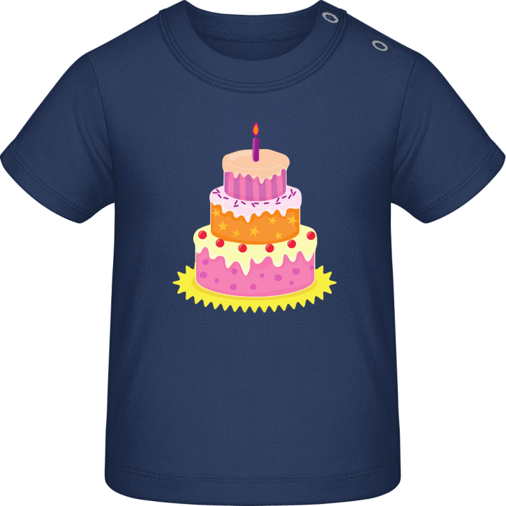 Birthday Cake With Light T-shirt för bebisar contain pic