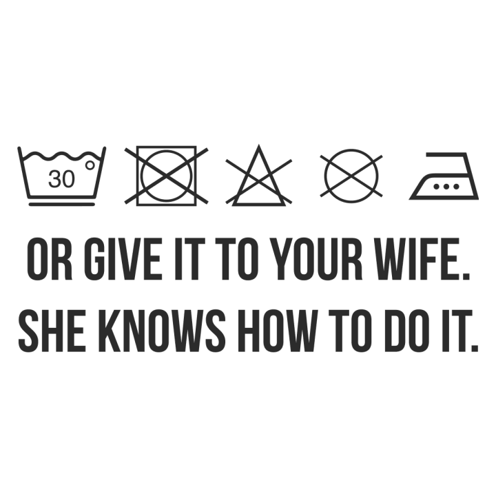 Washing Instructions Wife Förkläde för matlagning 0 image