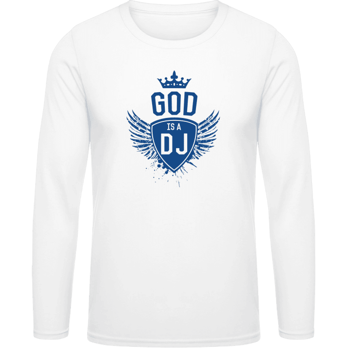 God is a DJ Winged Långärmad skjorta contain pic