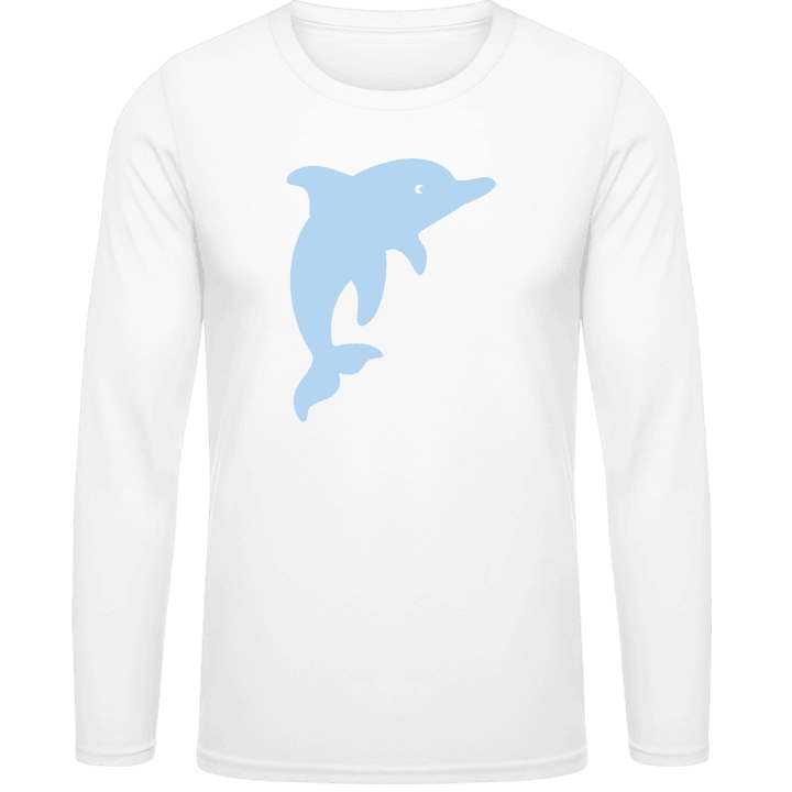 Dolphin Illustration Long Sleeve Shirt 0 image