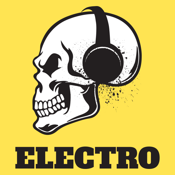 Electro Music Skull Vrouwen Lange Mouw Shirt 0 image