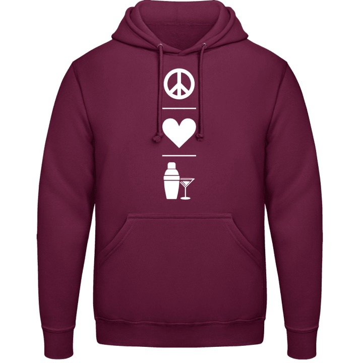 Peace Love Cocktail Mixing Hoodie contain pic
