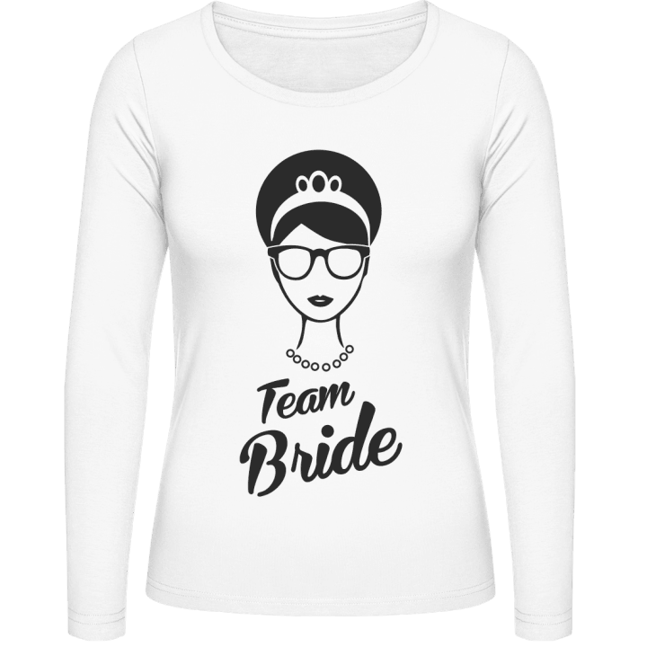 Team Bride Nerdy Langermet skjorte for kvinner contain pic
