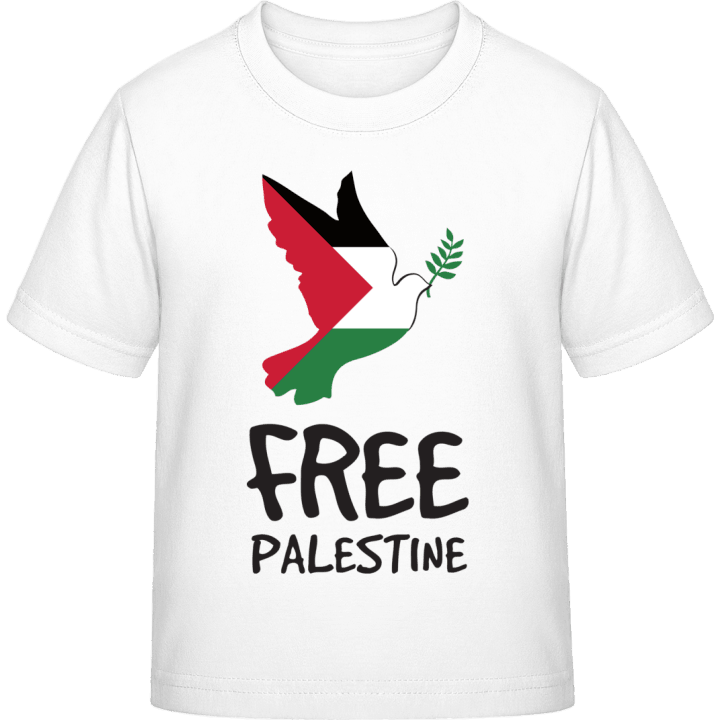 Free Palestine Dove Of Peace T-skjorte for barn contain pic