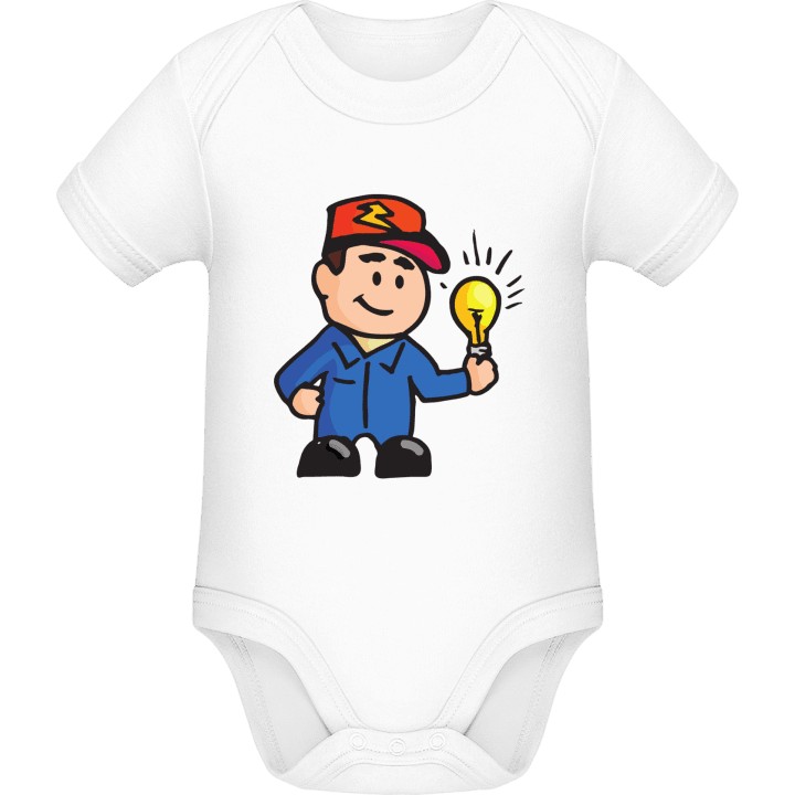 Electrician Comic Baby Romper 0 image
