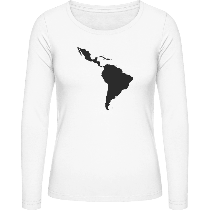 Latin America Map T-shirt à manches longues pour femmes contain pic