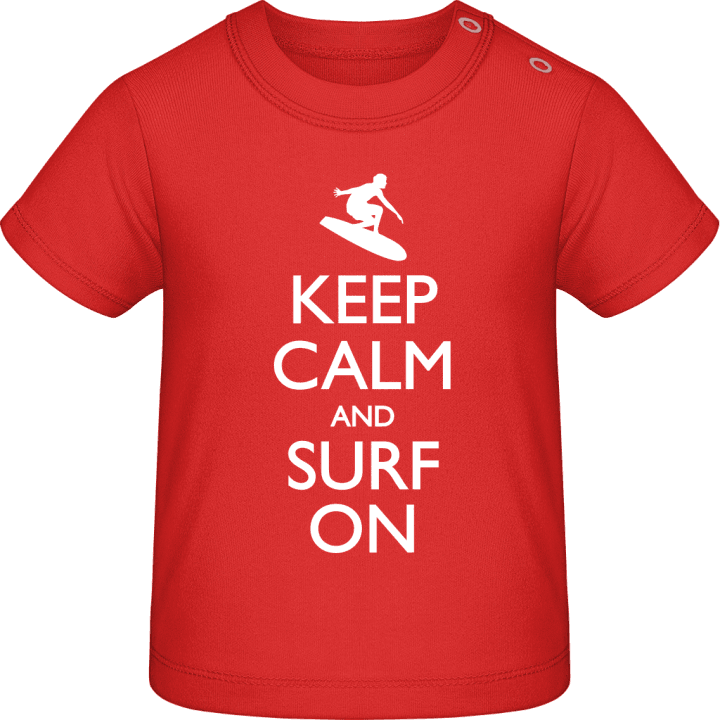Keep Calm And Surf On Classic T-shirt för bebisar contain pic