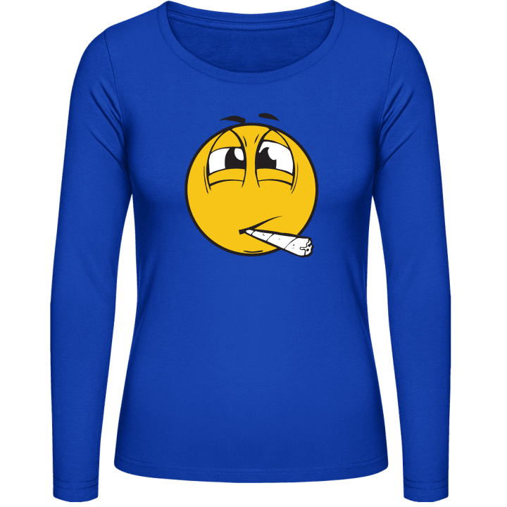 Stoned Smiley Face T-shirt à manches longues pour femmes contain pic