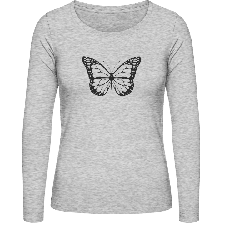 Butterfly Silhouette Frauen Langarmshirt 0 image