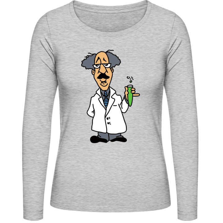 Crazy Scientist Langermet skjorte for kvinner contain pic