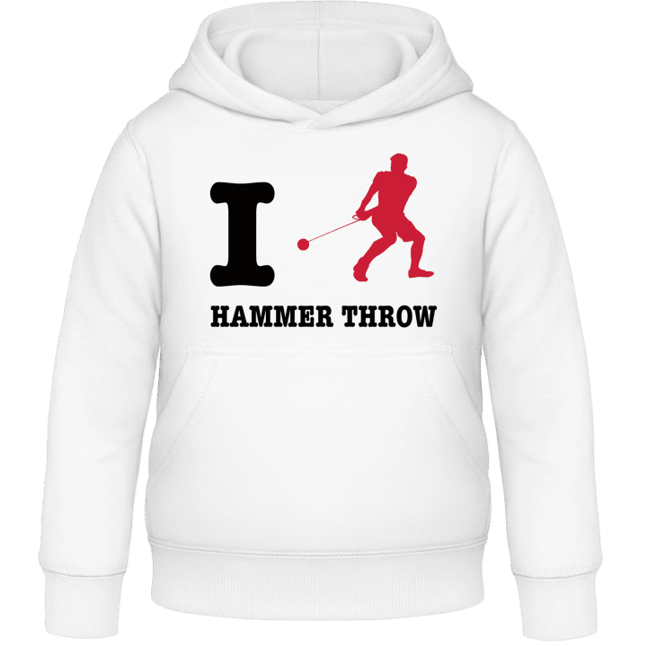 I Love Hammer Throw Sweat à capuche pour enfants contain pic